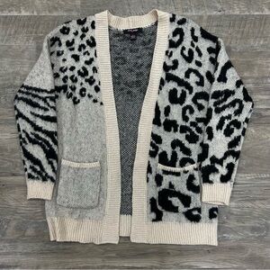 Live By Design Animal Print Cardigan Sweater